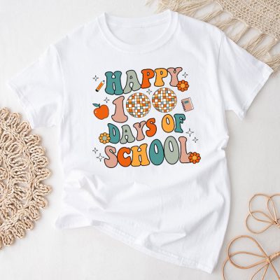 100 Days 100th Day Of School For Girls Boys & Teacher T-Shirt TS1185