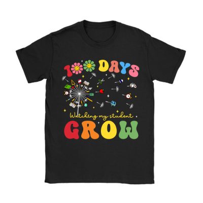 100 Days Growing Boho Flowers Teacher 100th Day of School T-Shirt TS1276