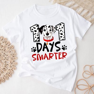 100 Days Of School Dalmatian Dog Boy Kid 100th Day Of School T-Shirt TS1191