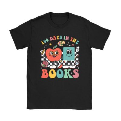 100 Days in the Books Reading Teacher 100th Day of School T-Shirt TS1050