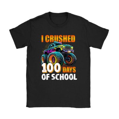 100 Days of School Monster Truck 100th Day of School Boys T-Shirt TS1080