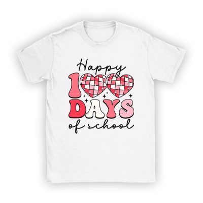 Happy 100 Days Of School Retro Disco 100th Day of School T-Shirt TS1073