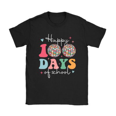 Happy 100 Days Of School Retro Disco 100th Day of School T-Shirt TS1074