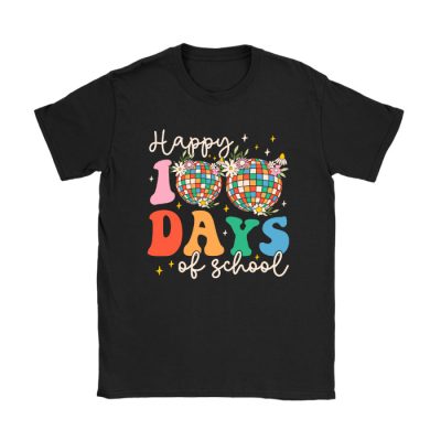 Happy 100 Days Of School Retro Disco 100th Day of School T-Shirt TS1078