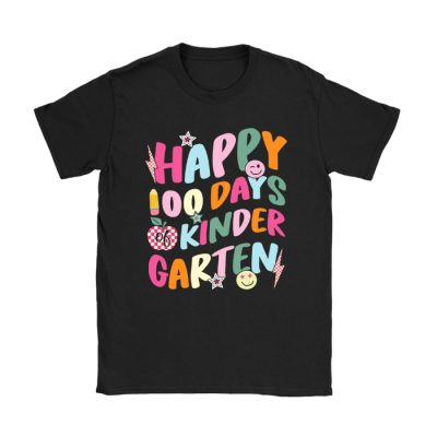 Happy 100th Day of Kindergarten Groovy 100th Day of School T-Shirt TS1216