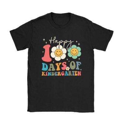 Happy 100th Day of Kindergarten Groovy 100th Day of School T-Shirt TS1218