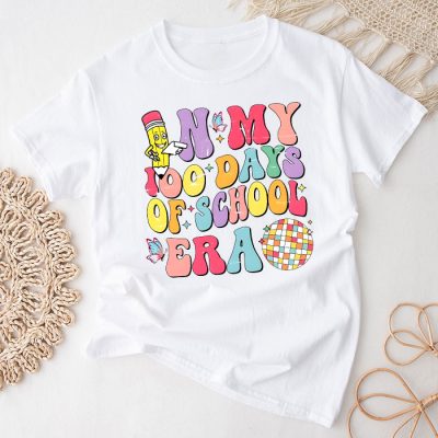 In My 100 Days of School Era Retro Disco 100th Day of School T-Shirt TS1177