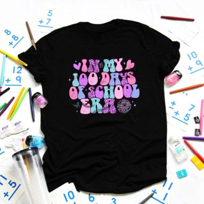 In My 100 Days of School Era Retro Disco 100th Day of School T-Shirt TS1180