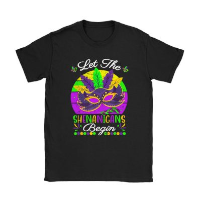 Mardi Gras Costume Let The Shenanigans Begin Mask T-Shirt TS1285