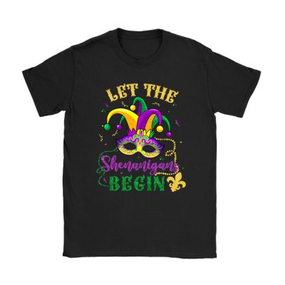 Mardi Gras Costume Let The Shenanigans Begin Mask T-Shirt TS1289