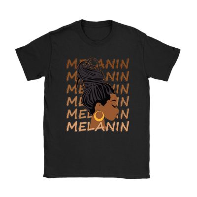 Melanin Afro Natural Hair Queen Cute Black Girl Magic Gift T-Shirt TS1005