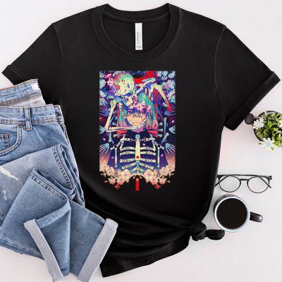 Anime Girl Waifu Japanese Retro 90s Lofi Aesthetic Otaku T-Shirt