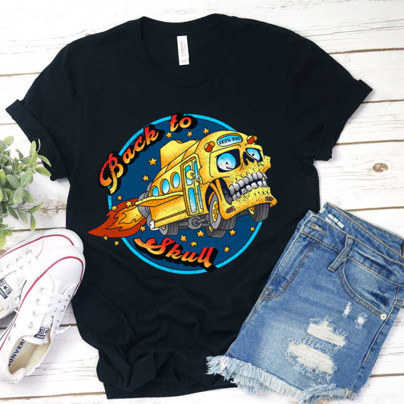 Back To Skull Magic School Bus  T-Shirt