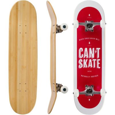 Can't Skate Graphic Bamboo Skateboard