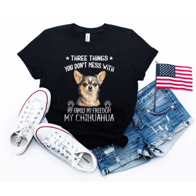 Chihuahua Shirt - Three Things You Don't Mess With Funny Tee T-Shirt 2