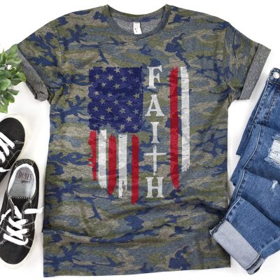 Faith American Flag Unisex T-Shirt