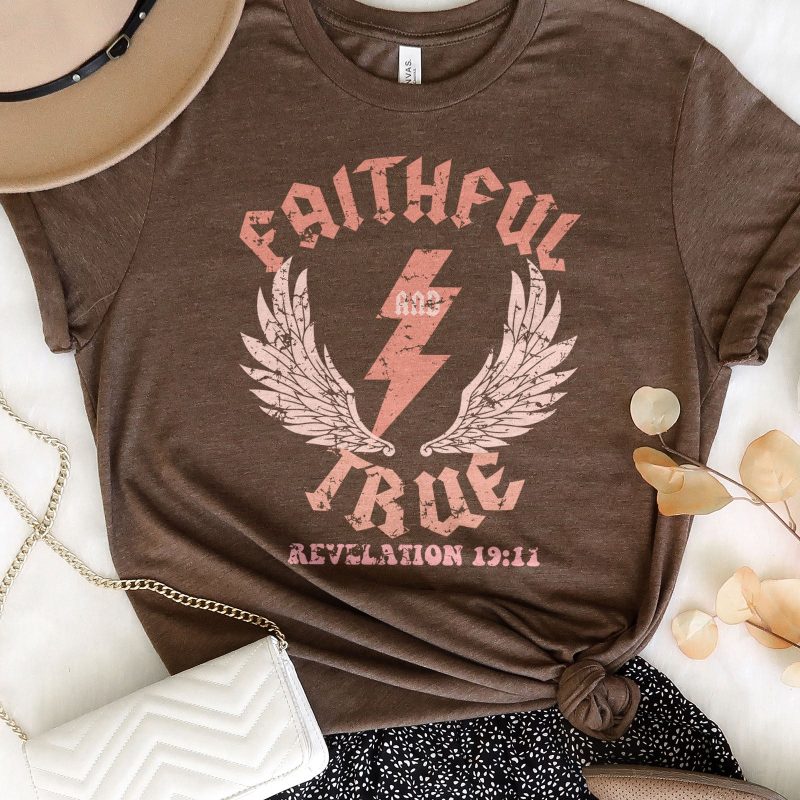 Faithful & True Retro Unisex T-Shirt