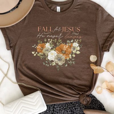 Fall For Jesus He Never Leaves Vintage Unisex T-Shirt