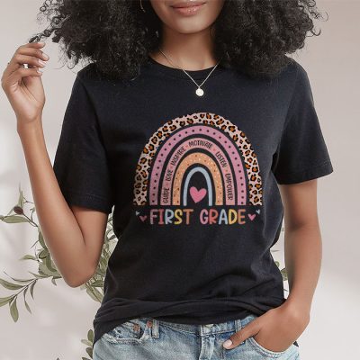 First Grade Rainbow Girls Boys Teacher Team 1st Grade Squad T-Shirt