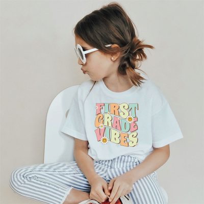 First Grade Vibes - 1st Grade Team Retro 1st Day Of School T-Shirt