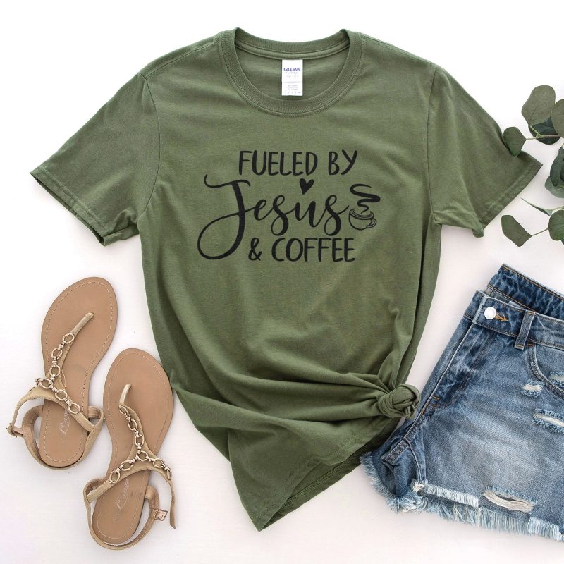 Fueled By Jesus And Coffee Unisex T-Shirt