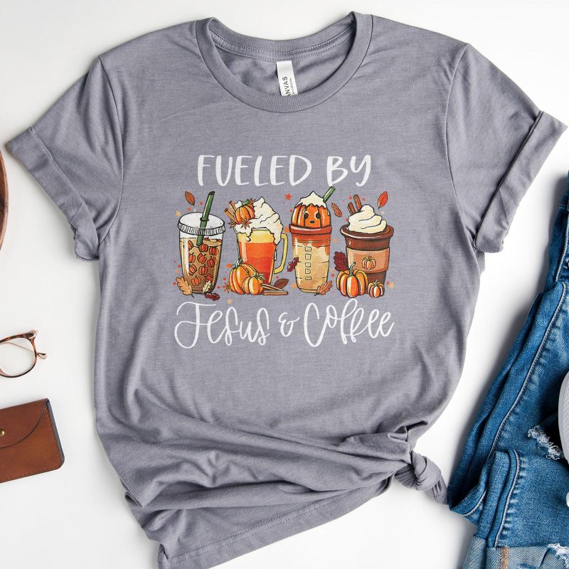 Fueled by Jesus & Coffee Fall Unisex T-Shirt