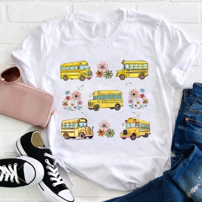 Go To School Bus Trip Teacher T-Shirt