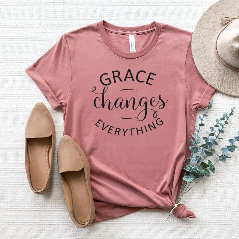 Grace Changes Everything - Round Unisex T-Shirt