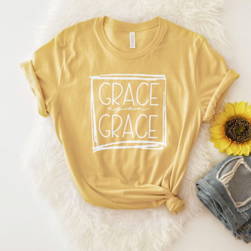 Grace Upon Grace - Square Unisex T-Shirt