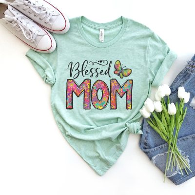 Groovy Blessed Mom Unisex T-Shirt