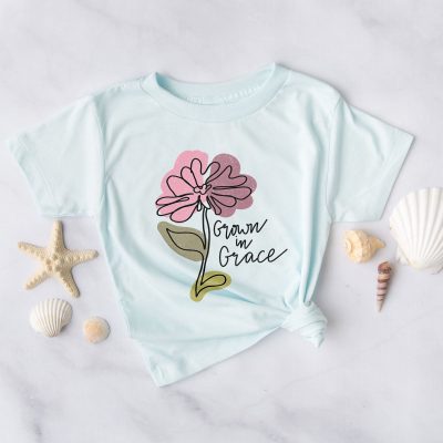 Grown In Grace Boho Flower Unisex T-Shirt