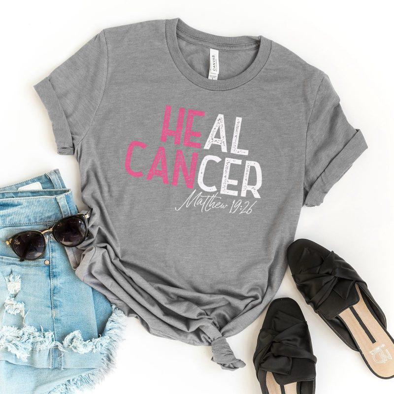 He Can Heal Cancer Pink Unisex T-Shirt