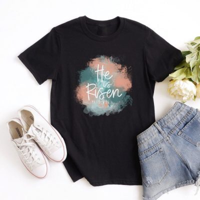 He is Risen Matthew 28:6 Watercolor Unisex T-Shirt