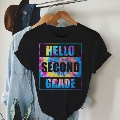 Hello 2ND Grade Teachers Students Tie Dye Back To School T-Shirt