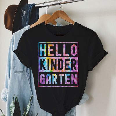 Hello Kindergarten Grade Teachers Students Tie Dye Back To School T-Shirt