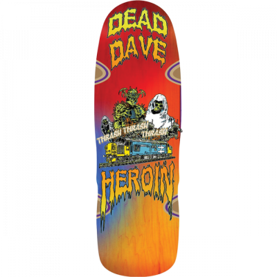 Heroin Dead Dave Ghost Train Skateboard Deck