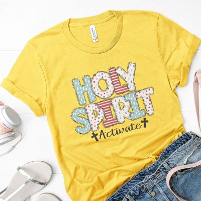 Holy Spirit Activate Patchwork Unisex T-Shirt