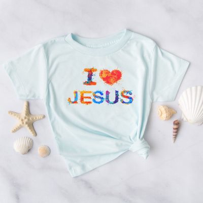 I Love Jesus Colorful Unisex T-Shirt