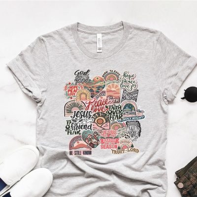 Inspirational Christian Retro Collage Unisex T-Shirt