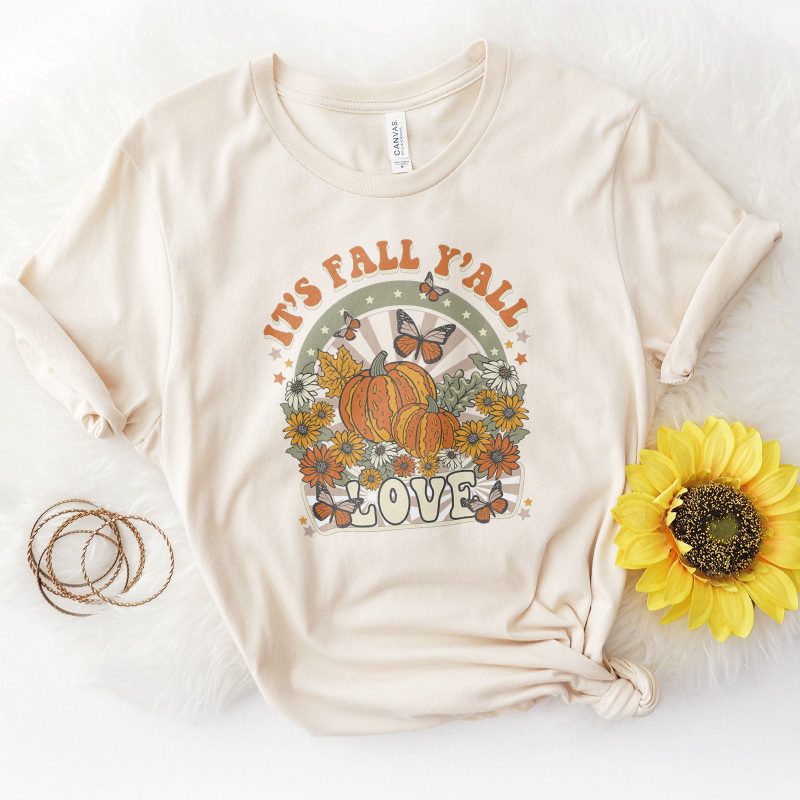 It's Fall Y'all Retro Unisex T-Shirt