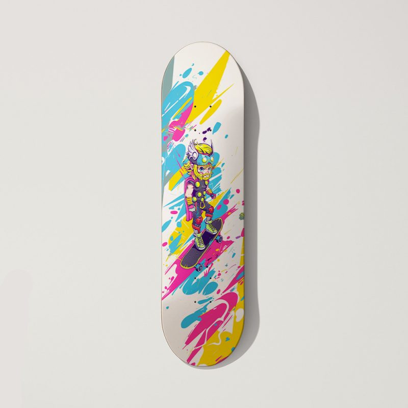 Limited Edition Chibi Rainbow Skateboard Deck