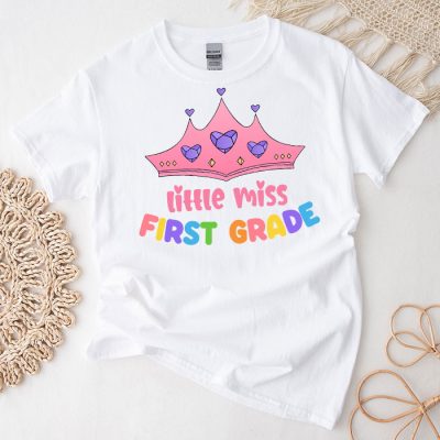 Little Miss 1st Grade Shirt Back To School 1st Grade Girls T-Shirt