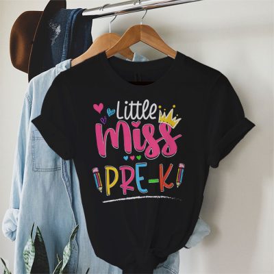 Little Miss Preschool Shirt Back To School Preschool Girls T-Shirt