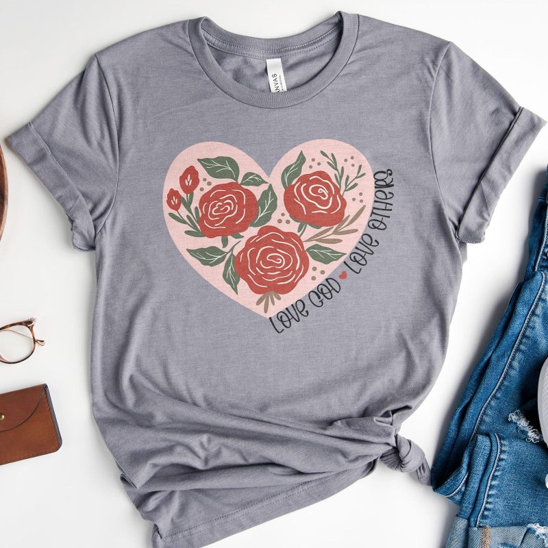 Love God Love Others Rose Unisex T-Shirt