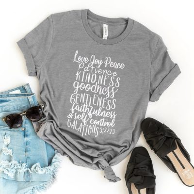 Love Joy Peace Patience Kindness Goodness Gentleness Faithfulness & Self Control Unisex T-Shirt