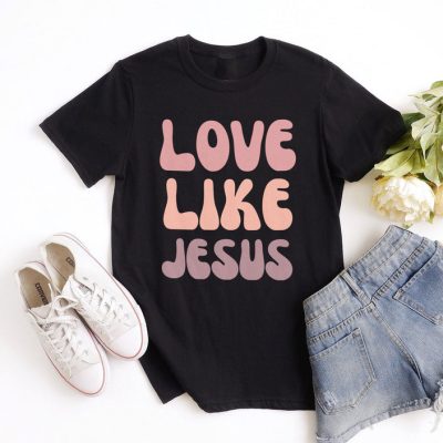 Love Like Jesus Groovy Unisex T-Shirt