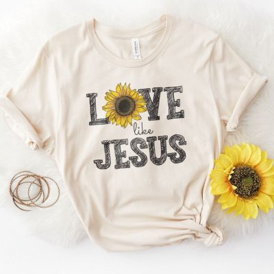 Love Like Jesus | Sunflower Unisex T-Shirt