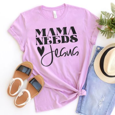 Mama Needs Jesus Unisex T-Shirt