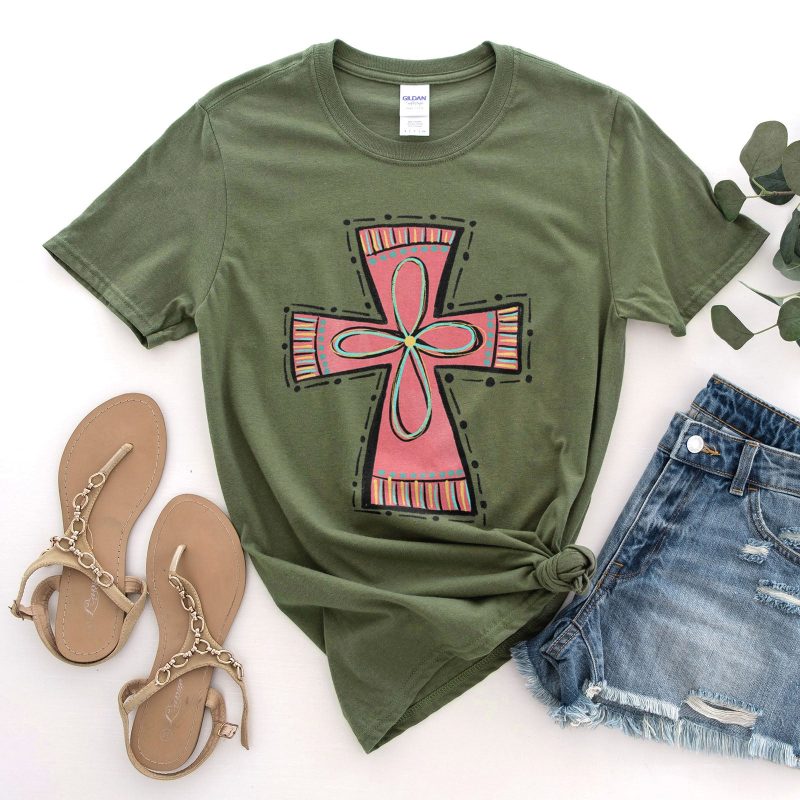 Mauve Cross Unisex T-Shirt