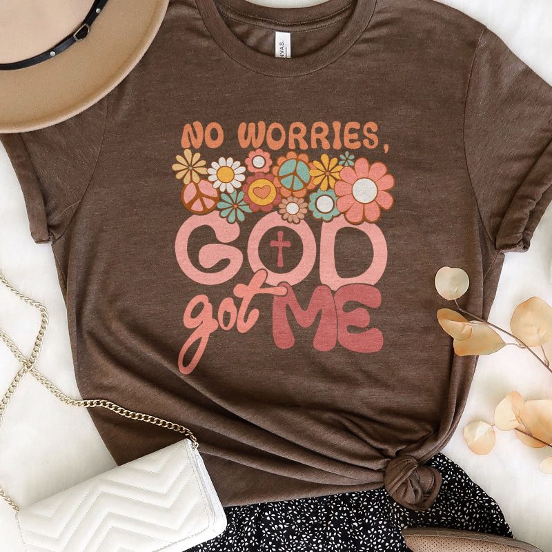 No Worries God Got Me Groovy Unisex T-Shirt